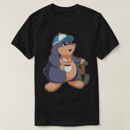 モールショベルコーヒー Tシャツ (デザイン正面)