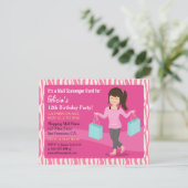 モールスカベンジャー狩り誕生日パーティーゼブラプリント 招待状 (スタンド正面)