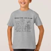 モールス信号は楽しい！若い学習者向けTシャツ Tシャツ (正面)