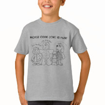 モールス信号は楽しい!若い学習者向けTシャツ