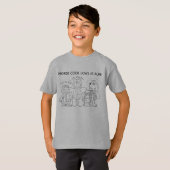 モールス信号は楽しい！若い学習者向けTシャツ Tシャツ (正面フル)