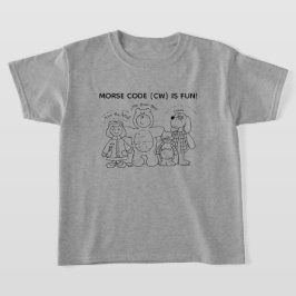 モールス信号は楽しい!若い学習者向けTシャツ Tシャツ
