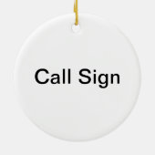 モールス符号のクリスマスのオーナメントのメリークリスマス セラミックオーナメント (裏面)