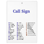 モールス符号の図表のクリップボードはそれをカスタマイズ! クリップボード (裏面)