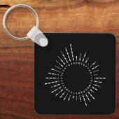 モールス符号アルファベット キーホルダー (正面)