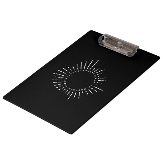 モールス符号アルファベット クリップボード (アングル)