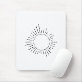 モールス符号アルファベット マウスパッド (マウス)