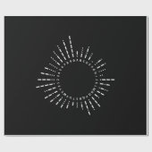 モールス符号アルファベット ラッピングペーパー (フラット)