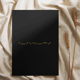 モールス符号サンキューカード サンキューカード