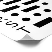 モールス符号・数字 ポスター (角)