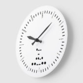 モールス・コード壁時計 ラージ壁時計 (傾斜)