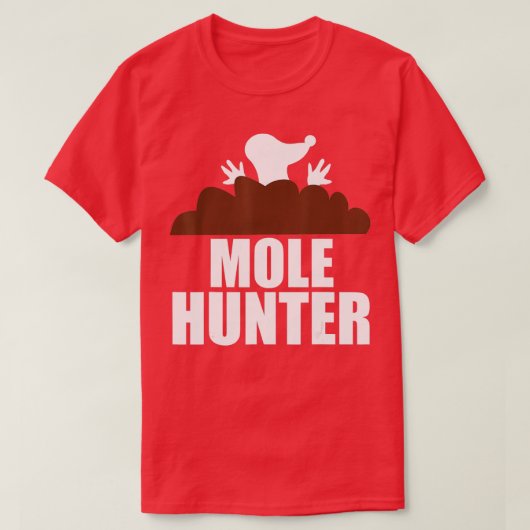 モールハンターおもしろいガーデン狩り Tシャツ (デザイン正面)