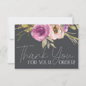 モールビジネスクーポンダスティピンクフローラありがとう サンキューカード (正面)