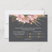 モールビジネスクーポンダスティピンクフローラありがとう サンキューカード (裏面)