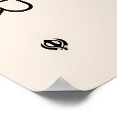 モールマンタル(シーク祈りの言葉)コンテンポラリーデザイン ポスター (角)