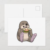 モールレストランのバーガー ポストカード (正面/裏面)