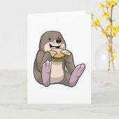 モールレストランバーガー カード (黄色い花)