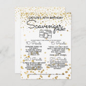 モール狩りのスカベンジャーパーティー10代の若者金ゴールド 案内ポストカード (正面/裏面)