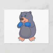 モール ボクシング ボクサー ボクシンググローブ ポストカード (正面)