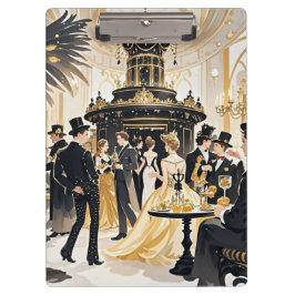 モール・ルージュスタイル、黒と金、リッチな贅沢 クリップボード