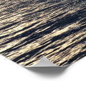 モーレア島の前でボートを漕ぐ3隻 ポスター (角)