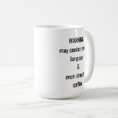 モーレパーソナライズされたンの名警告前 コーヒーマグカップ (正面右)