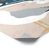 モーロロックベイセントラルカリフォルニアビーチシーグルス ポスター (角)