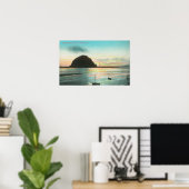 モーロー・ロックと湾の空中眺め ポスター (ホームオフィス)