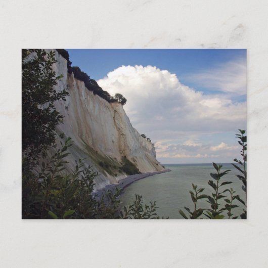 モーン島の崖、デンマーク、ゼーラント ポストカード (正面)