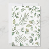 モーヴェピンクアンドホワイトローズフローラブライダルシャワー 招待状 (裏面)