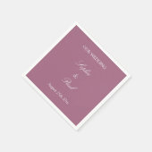 モーヴエレガントのナ結婚プキン スタンダードカクテルナプキン (角)