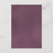 モーヴエレガント・ピンク結婚ローズの願い井戸の詩 エンクロージャーカード (裏面)