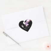 モーヴオーキッド結婚式用シール ハートシール (封筒)