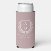 モーヴクレストボタニカルモノグラム結婚ズ スリム缶クーラー (Seltzer正面)