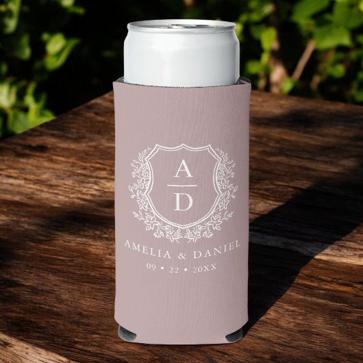モーヴクレストボタニカルモノグラム結婚ズ スリム缶クーラー