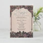 モーヴスパイスバラグリッタースパークルブライダルシャワー 招待状 (スタンド正面)