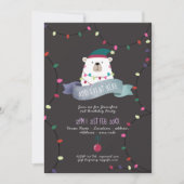 モーヴポーラベアクリスマス招待状ANYイベント 招待状 (正面)