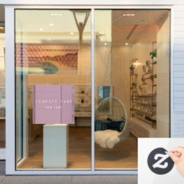 モーヴラグジュモダンアリーカンパニータイポグラフィビジネス ウィンドウサイン