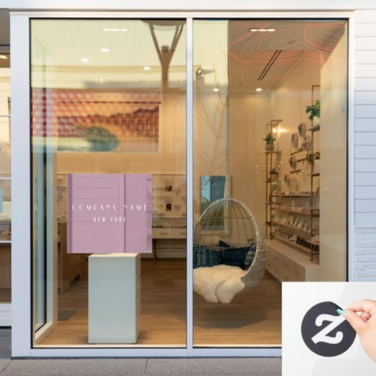 モーヴラグジュモダンアリーカンパニータイポグラフィビジネス ウィンドウサイン (店舗窓)