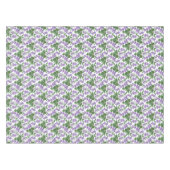 モーヴヴィレツオンホワイトフローラカスタムテーブルクロス テーブルクロス (正面(横))