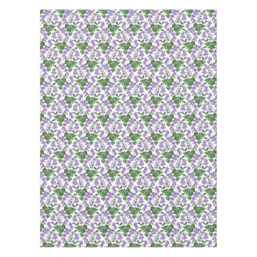 モーヴヴィレツオンホワイトフローラカスタムテーブルクロス テーブルクロス (正面)