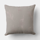  モーヴ/タウペラグジュアリエレガントーフローラ枕 クッション (裏面)