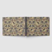 モーヴ、タン&グレークロウ&ドラゴンフライフローラ ゲストブック (全面)