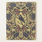 モーヴ、タン&グレークロウ&ドラゴンフライフローラ プランナー手帳