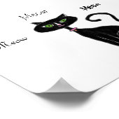 モー子猫レトロ ポスター (角)