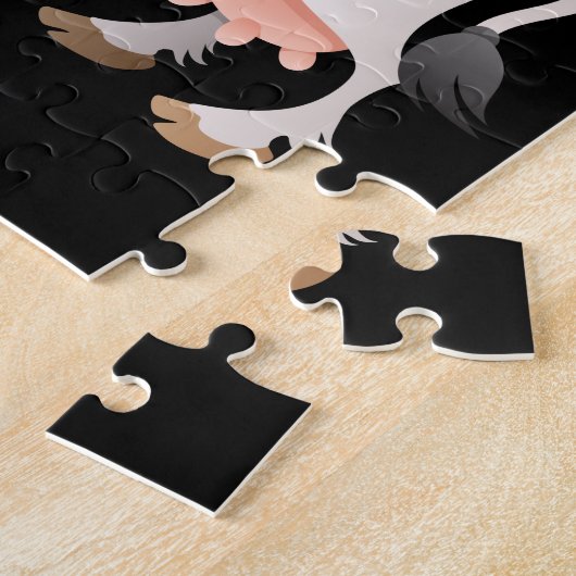 「モー愛してるパズルパーソナライズされた。 ジグソーパズル (側面)