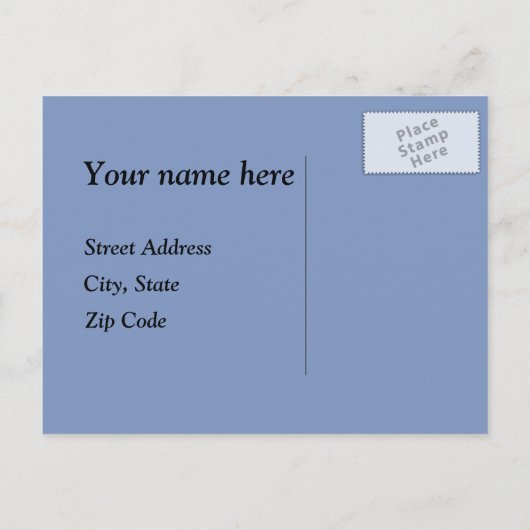 モー牛のおもしろい住所の変更 案内ポストカード (裏面)