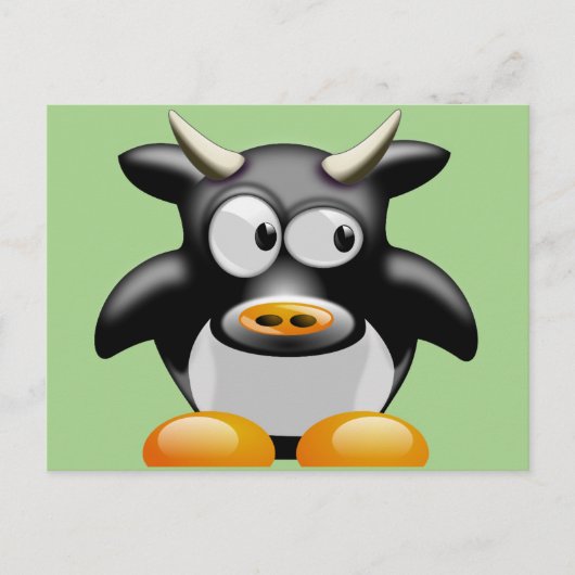 モー牛はがき ポストカード (正面)