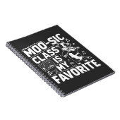 モー牛科はお気に入りのおもしろいモーだ ノートブック (右側)