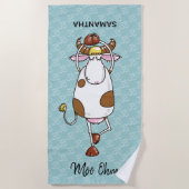 モー牛 ビーチタオル (正面)